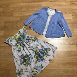 “Matilda Jane” dress with matching cardigan size 2 in great condition